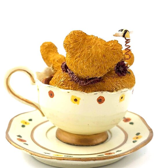Boyds Teabearies Smiley Teabearie 24301 Bee Happy Teabearie in a Teacup Retired - Picture 3 of 10